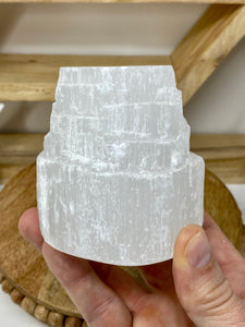 3" Tiered Selenite Candle