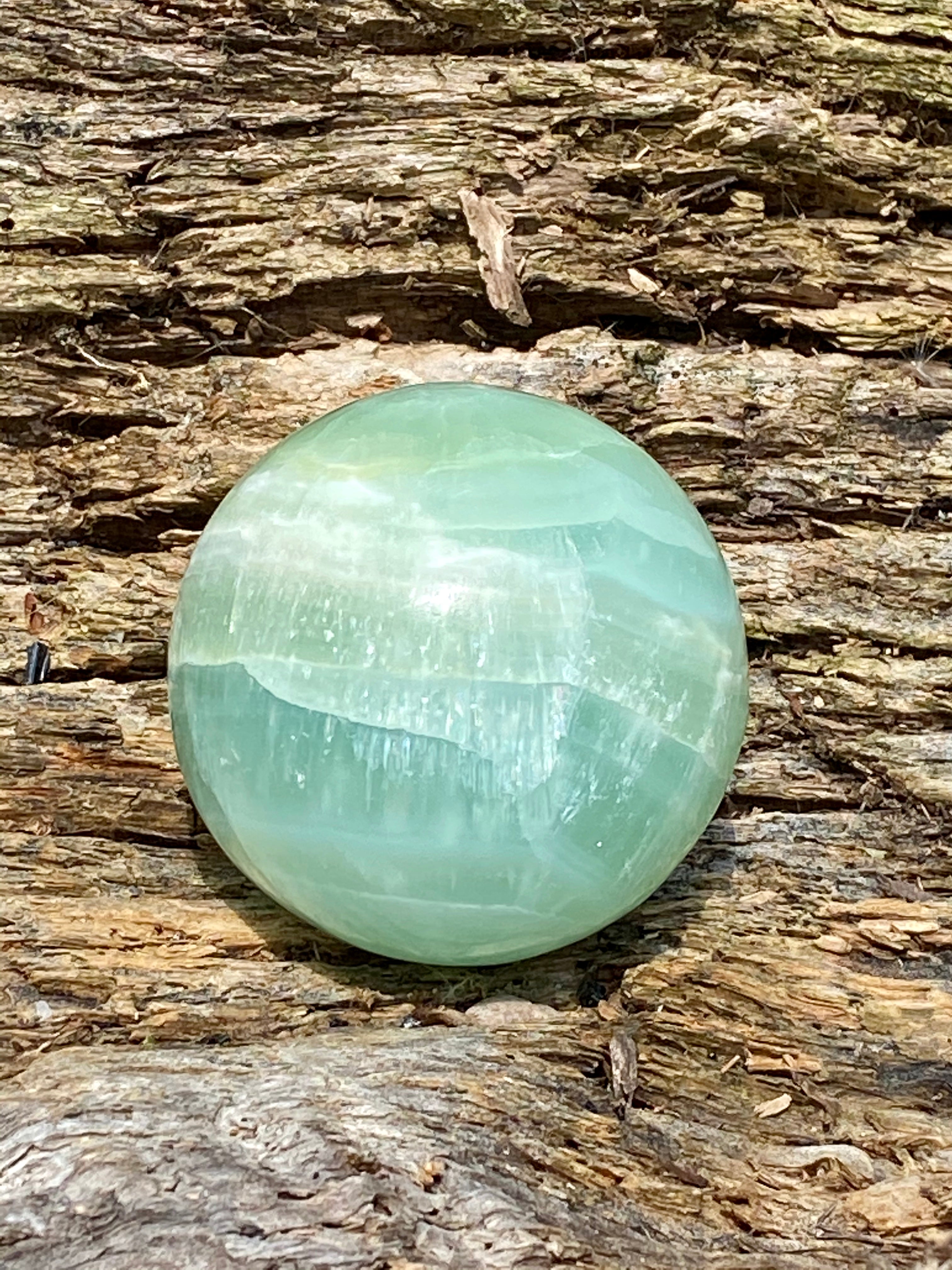 Pistachio Calcite Sphere