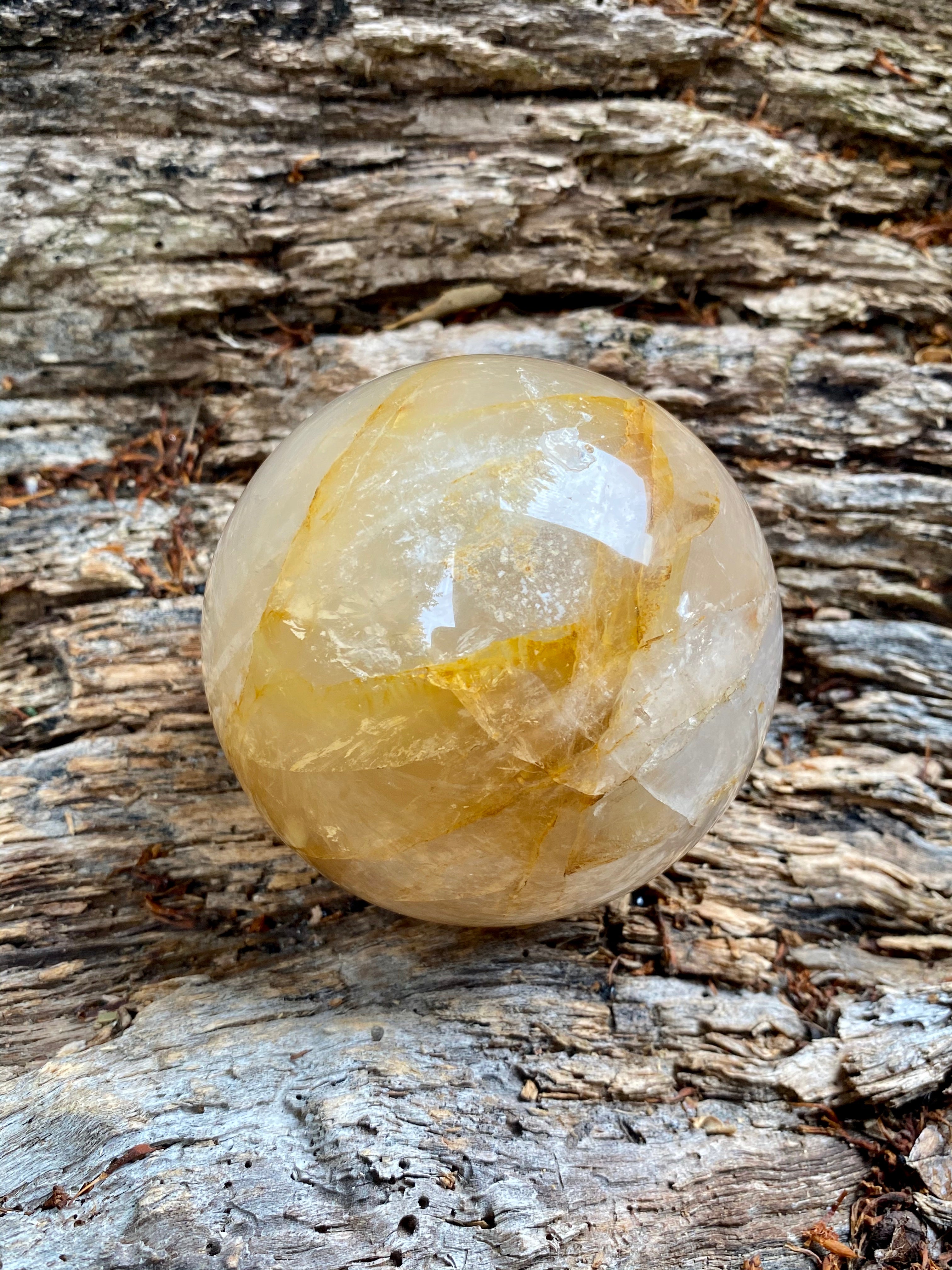 Golden Healer Quartz Sphere (GHQ 7)