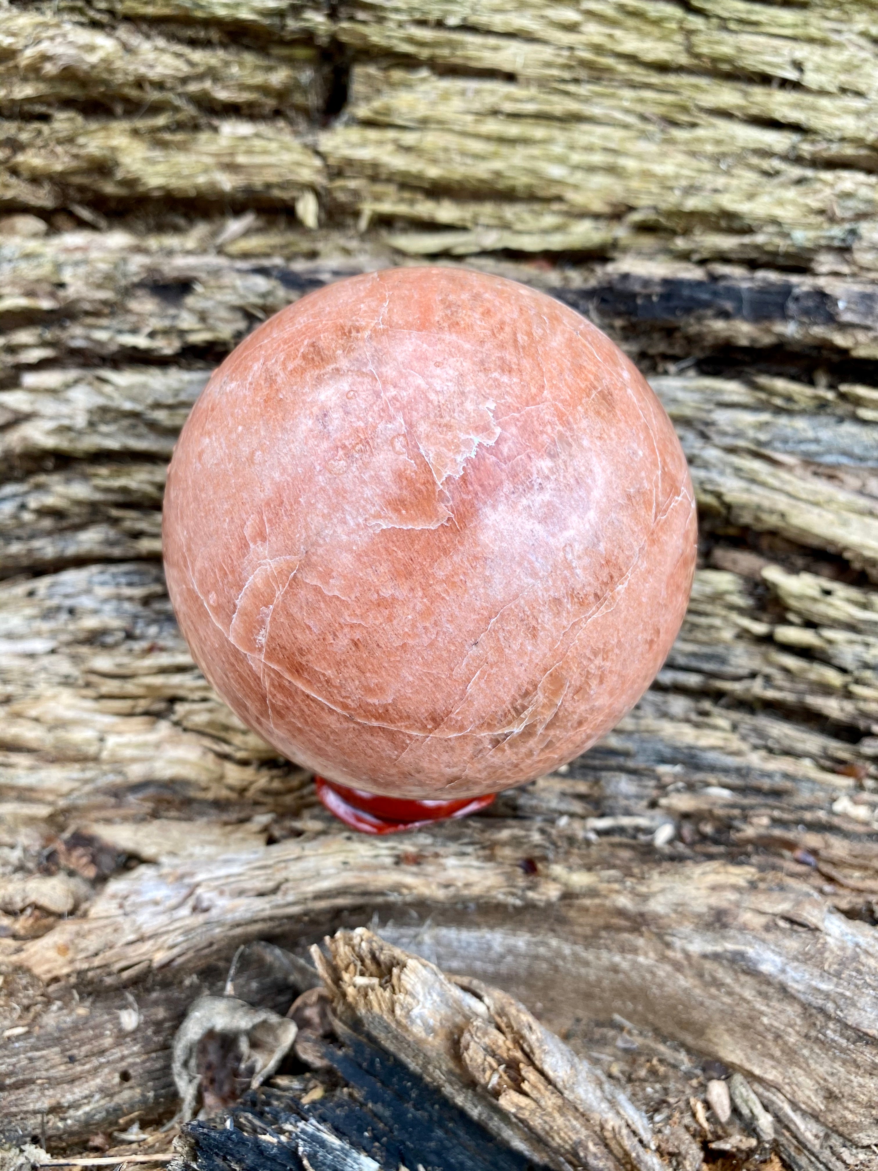 Peach Moonstone Sphere (PM 2)