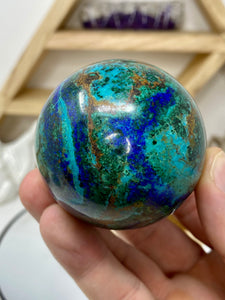 Azurite, Malachite, Lapis, & Turquoise Sphere (TUR 30)