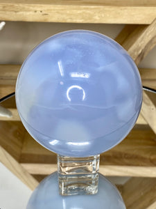 Blue Chalcedony Sphere (BCHAL 12)