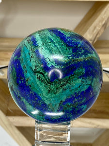 Azurite, Malachite, Lapis, & Turquoise Sphere (TUR 13)
