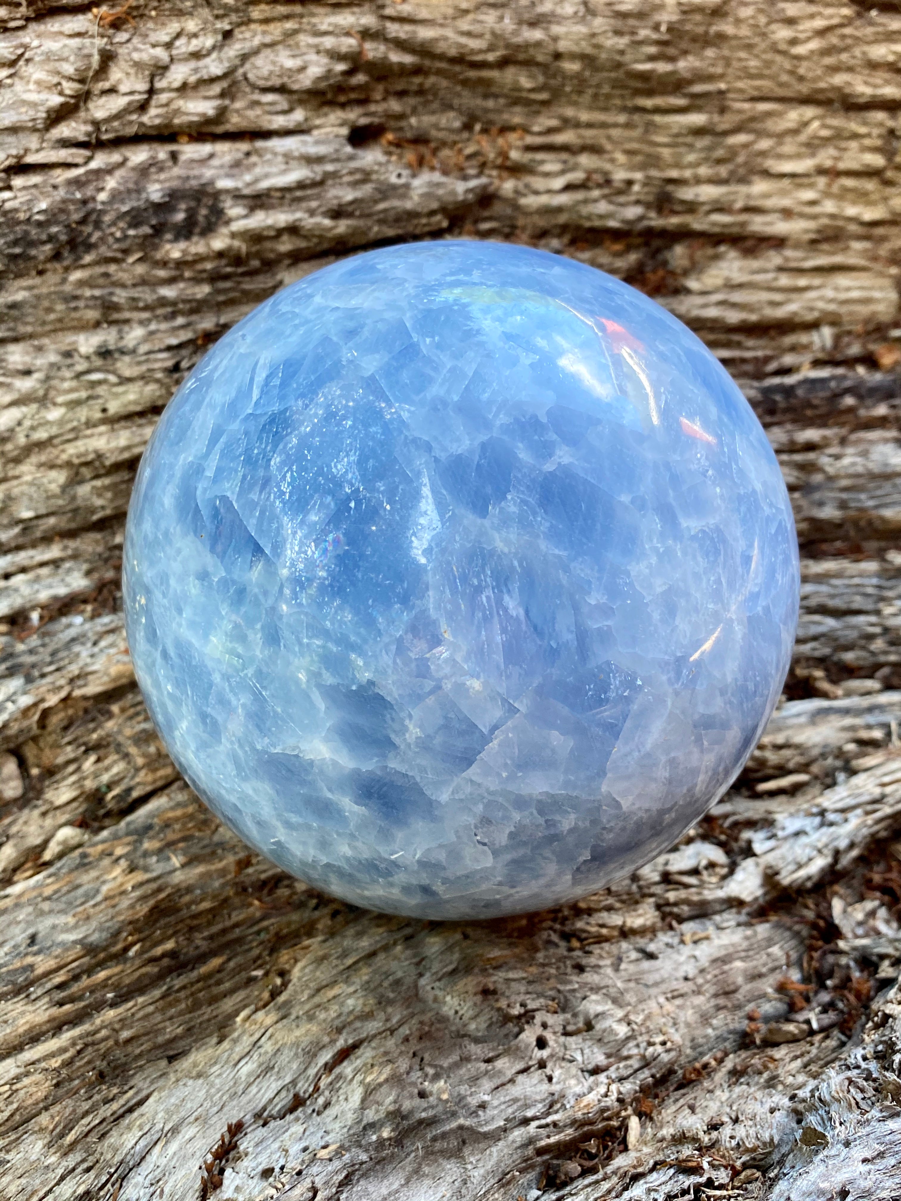 Blue Calcite Sphere (BCAL 3)