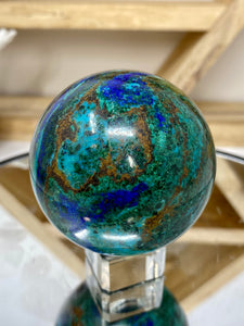 Azurite, Malachite, Lapis, & Turquoise Sphere (TUR 30)