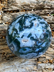 Moss Agate Sphere (MA 2)