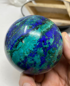 Azurite, Malachite, Lapis, & Turquoise Sphere (TUR 13)