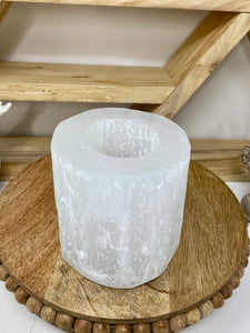 3" Selenite Candle